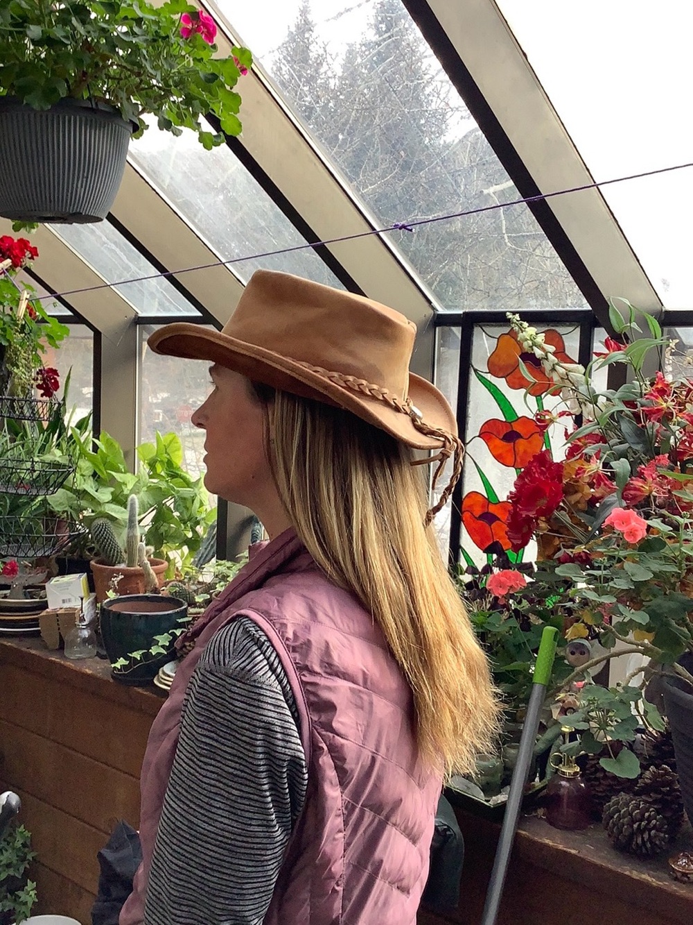 Brown Braided Cowboy Hat - Women's Fashion Hat